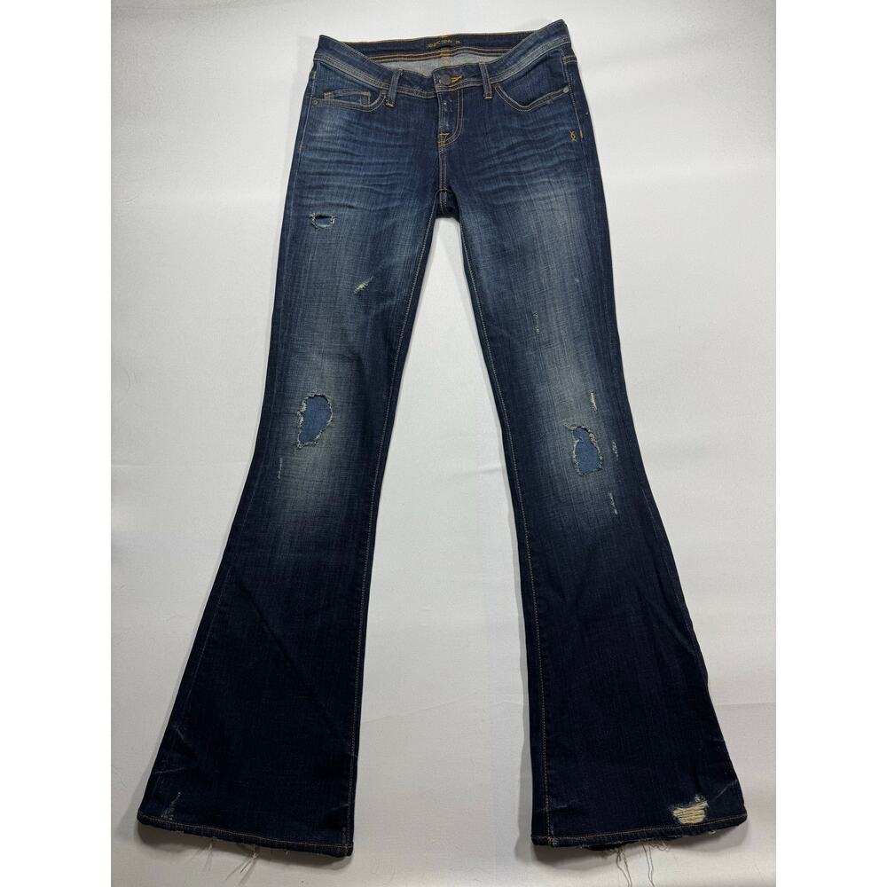 Genetic Denim Women's The Cypress Distressed Flare Denim Jeans - 26 (27x33.5)